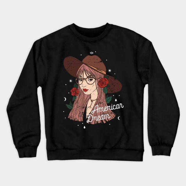 American Dream Crewneck Sweatshirt by inkExtreme